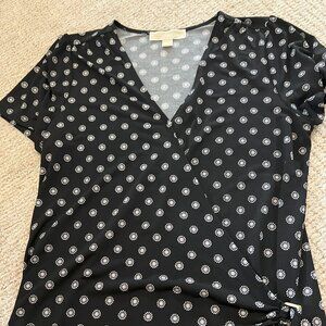 Michael Kors Faux Wrap Style Blouse